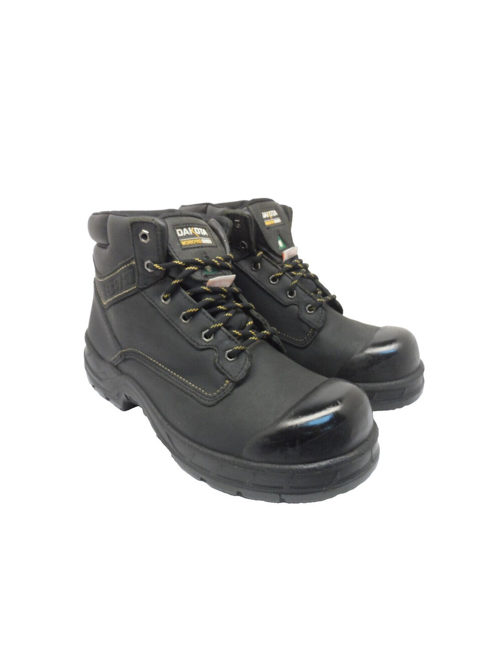 Dakota Men's 6'' 877 Steel Toe Steel Plate Work Boots Black Size 13M